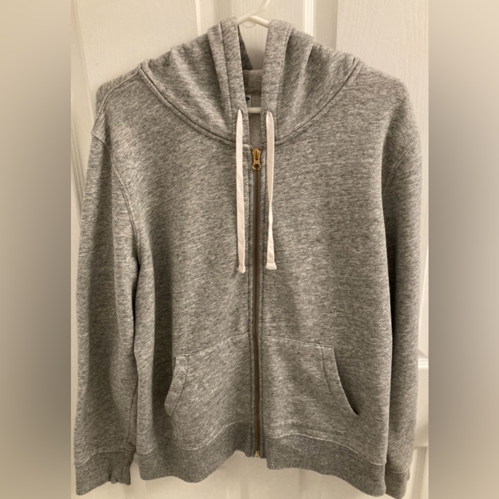 COZY Gray zip up hoodie, extra large XL, Old Navy